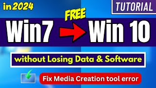 in 2024 Upgrade Windows 7 to Windows 10 without Losing Data amp App [upl. by Lasala]
