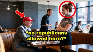 Waitress Refuses to Serve Republican Man After Seeing His MAGA Hat Unaware He Owns The Restaurant [upl. by Kilian]