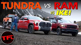 Does The 2022 Toyota Tundra Crush The Ram 1500 On The Worlds Toughest Towing Test [upl. by Loydie275]