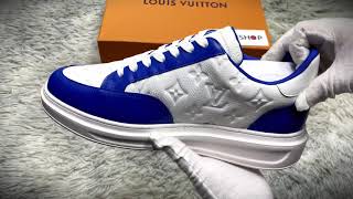 2024 Christmas Gift Real VS Fake Louis Vuitton Rivoli Sneakers unboxing checking [upl. by Ecinerev94]