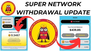 Super Network  Super Mining App  Sign Up Bonus 100 Token  Withdrawal BiG Update  AFY Info [upl. by Inava160]