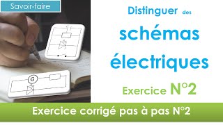 Savoir distinguer des schémas ex2 en 1 🔋  électricité collège niveau 5ème et plus [upl. by Chiles]