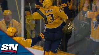 Predators Filip Forsberg amp Yakov Trenin Score Quick Goals In Last Minute To Stun Avalanche [upl. by Anitsyrhc]