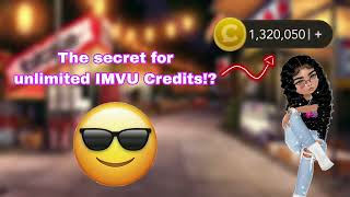 The secret for unlimited IMVU Credits  IMVU Credits method [upl. by Ellennod]