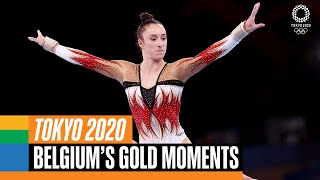 🇧🇪 🥇 Belgiums gold medal moments at Tokyo2020  Anthems [upl. by Analra]