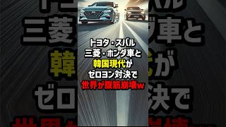 トヨタ・スバル・三菱・ホンダ車とK国現代がゼロヨン対決した結果… 海外の反応 [upl. by Slifka]