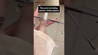 The secret to looking smarter rimless glasses glass eyeweardesign eyewear eyeglasses [upl. by Shieh]