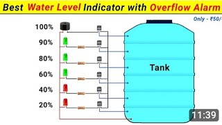 How To Make Water Level Alarm Endigeter Circuit Diagram  Water Level Alarm Circuit Diagram [upl. by Ahsiled]