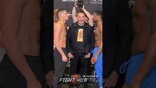 Vergil Ortiz Jr STEPS TO Fredrick Lawson at FINAL face off in weigh in [upl. by Gherardi]