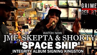 Jme Skepta amp Shorty Spaceship Freestyle Integrity Album Signing Kingston [upl. by Suisyola]