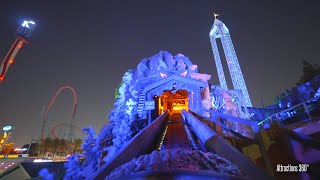 4K Halloween Log Flume Ride at Knotts Berry Farm 2021  Log Ride Halloween Edition [upl. by Oralie]