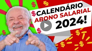 Abono salarial PIS Pasep 2024 começa a ser pago veja o calendário [upl. by Vedette]