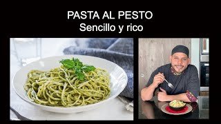 Pasta al pesto con camarones super rápido y fácil [upl. by Adekram]