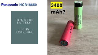 Liion Battery  Panasonic NCR18650B Test [upl. by Oflodor]