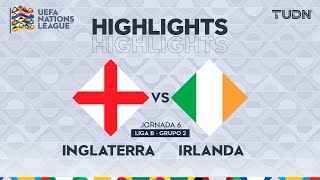 HIGHLIGHTS  Inglaterra vs Irlanda  UEFA Nations League 2024  TUDN [upl. by Nollek]