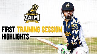 Highlights From Peshawar Zalmis First Training Session for HBL PSL 9 [upl. by Jada]