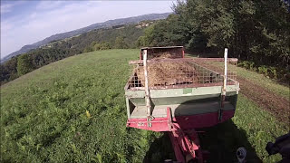 Épandage de fumier 2016  DeutzFahr Agrofarm 410T amp épandeur Heywang Partie 3 On Board [upl. by Merci]