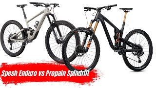 Specialized Enduro Elite vs Propain Spindrift AL 29  COMPARISON [upl. by Kepner606]