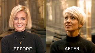 How to Create a Modern Short Cut 2016 Inspired by Clair Underwood Pixie Cut [upl. by Tertius634]