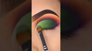 Green eye makeup look ytshort viralvideo eyepalette eyemakeup pretty [upl. by Mike]