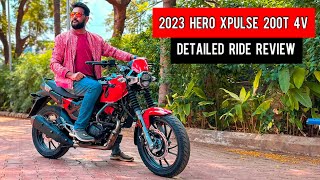 2023 Hero Xpulse 200T 4v Detailed Ride Review  Mileage  Price [upl. by Eelyahs543]