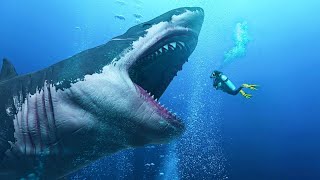 What If Megalodon Sharks Were Still Alive [upl. by Nivek]