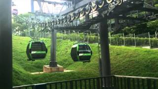 Singapore Sentosa Line Cable Car Merlion Station [upl. by Hartzel]