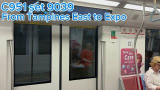 C951 set 9039 from Tampines East to Expo [upl. by Mallon]