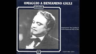 Benimiano Gigli LIVE in La sonnambula Roma 1939 RARE [upl. by Acirret]