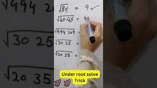 Under root solving trick  Mathematicstricks  Maths education StudyingSTUDY ABOUT MATHEMATICS505 [upl. by Farrah108]