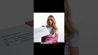 Sabrina carpenter allergic to sabrinacarpenter shorts entertainment [upl. by Jasper]