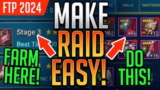 10 TIPS TO MAKE RAID EASY  Raid Shadow Legends [upl. by Denby425]