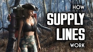 How Supply Lines Work  Fallout 4 Provisioners amp Settlements [upl. by Noryt]