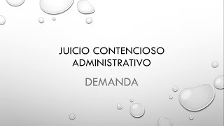 Juicio Contencioso Administrativo Demanda [upl. by Arykahs]