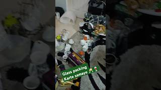 Glass packing video short video vlog viralclips motivation [upl. by Avie]