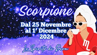 Scorpione ♏️ 25 NOV  1’ DIC ‘24 tarocchiinterattivi tarocchiamore oroscoposcorpione scorpio [upl. by Gauldin813]