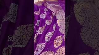 Pure banarasi handwoven bridal silk saree banarassilksarees weddingsari luxuryfashion bridal [upl. by Bernette117]