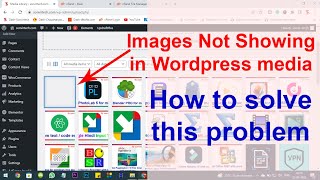 How to fix error of wordpress media library not showing images  Path issue of image uploading [upl. by Lleder]