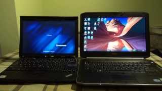 Dell Latitude E5420 vs Lenovo Thinkpad X200 [upl. by Aihsenek]