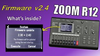 ZOOM R12 Firmware 24 Update  whats included [upl. by Nonez]