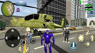 Super IronMan Rope Hero Vegas Crime Simulator New Missions in the City 4  Android Gameplay [upl. by Marna]