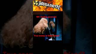 Megadeth  sweating bullets [upl. by Blinny76]