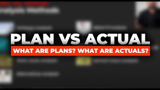 Plan vs Actual  What are Plans What are Actuals [upl. by Zannini235]