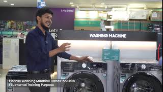 How to use hisense washing machine [upl. by Aihsekal]