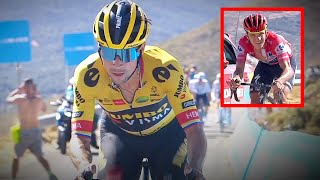 Primoz Roglic CRACKS Remco Evenepoel on Sierra de la Pandera  Vuelta a España 2022 Stage 14 [upl. by Aryan30]