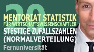 Stetige Zufallszahlen  20 Kursvideo  Mentoriat Statistik für Wirtschaftswissenschaftler [upl. by Christabelle309]