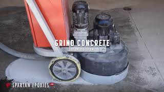 How to Prepare Concrete for Epoxy using a Diamond Grinder [upl. by Elumas]