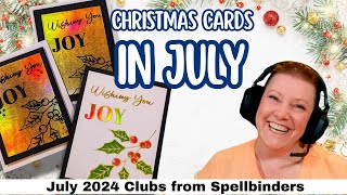 Its Christmas in July Lets make holiday cards with Debbie J LIVE  79 [upl. by Jorey]