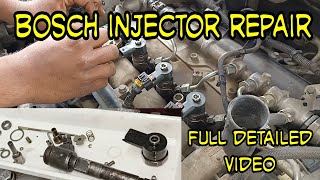 bosch injector cleaning and repairing [upl. by Ateuqirne]