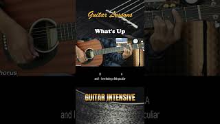 Whats Up  4 Non Blondes  EASY Guitar Tutorial Chords amp Strumming Pattern [upl. by Icrad]